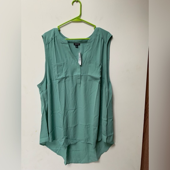Torrid Teal Blouse - Picture 1 of 4